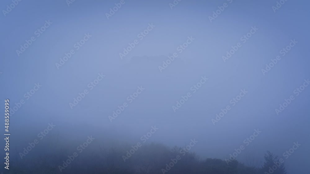 Morning timelapse with fog over the fortified medieval town of Cordes sur Ciel in Occitanie, France Morning timelapse with fog over the fortified medieval town of Cordes sur Ciel in Occitanie, France