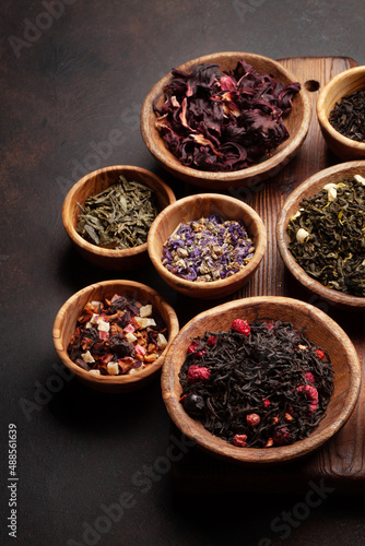 Various dried tea