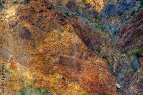 multicolored mountains in Crimea, rocks