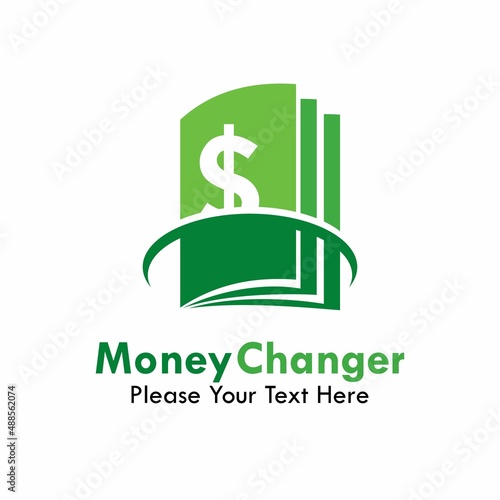 Money changer logo template illustration