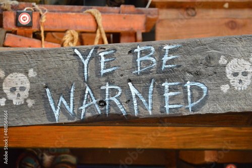 The warning sign