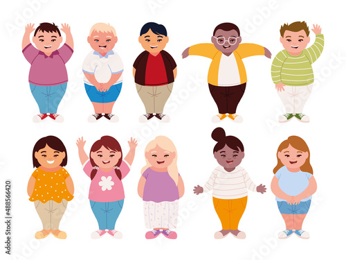 set of people with down syndrome