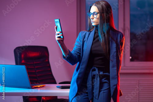 Businesswoman phone. Woman ...