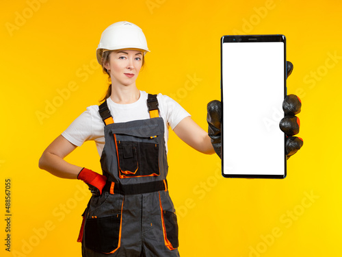 Construction ads. Phone wit...
