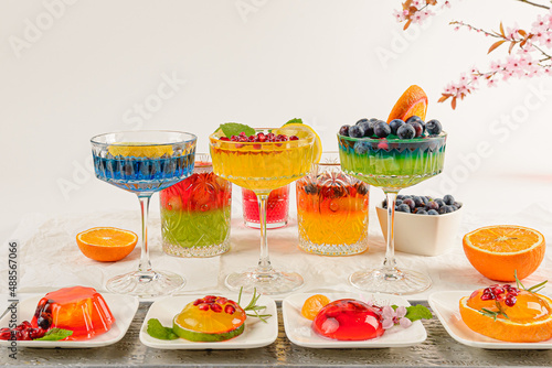Colorfull Summer dessert for party