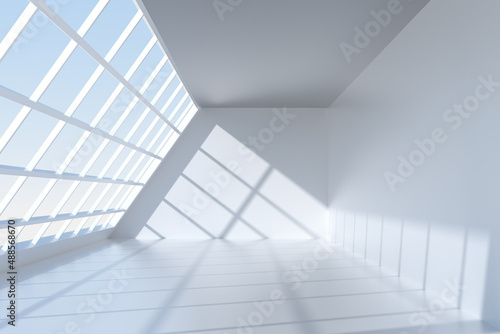 3d rendering different abstract building
