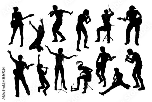 Musicians Group People Silhouettes