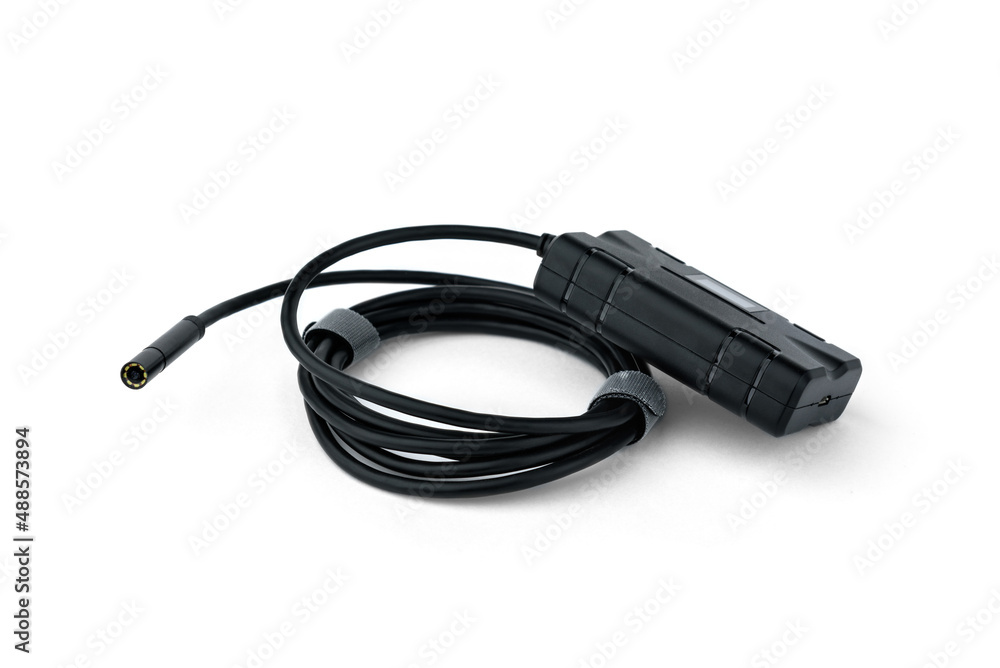 Video endoscope isolated on white background. Video endoscope isolated on white background.