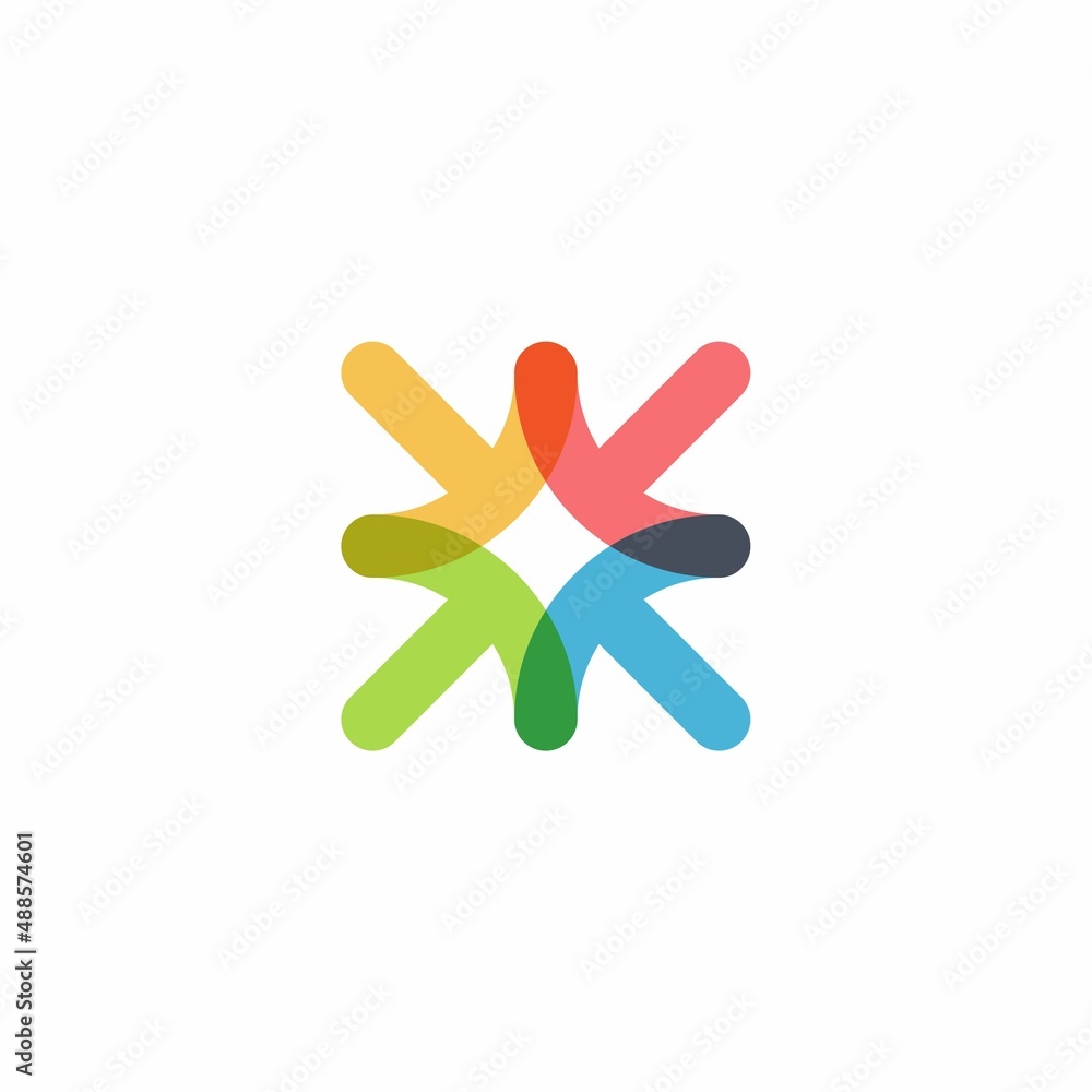 Teamwork Logo Design with Letter T Teamwork Logo Design with Letter T
