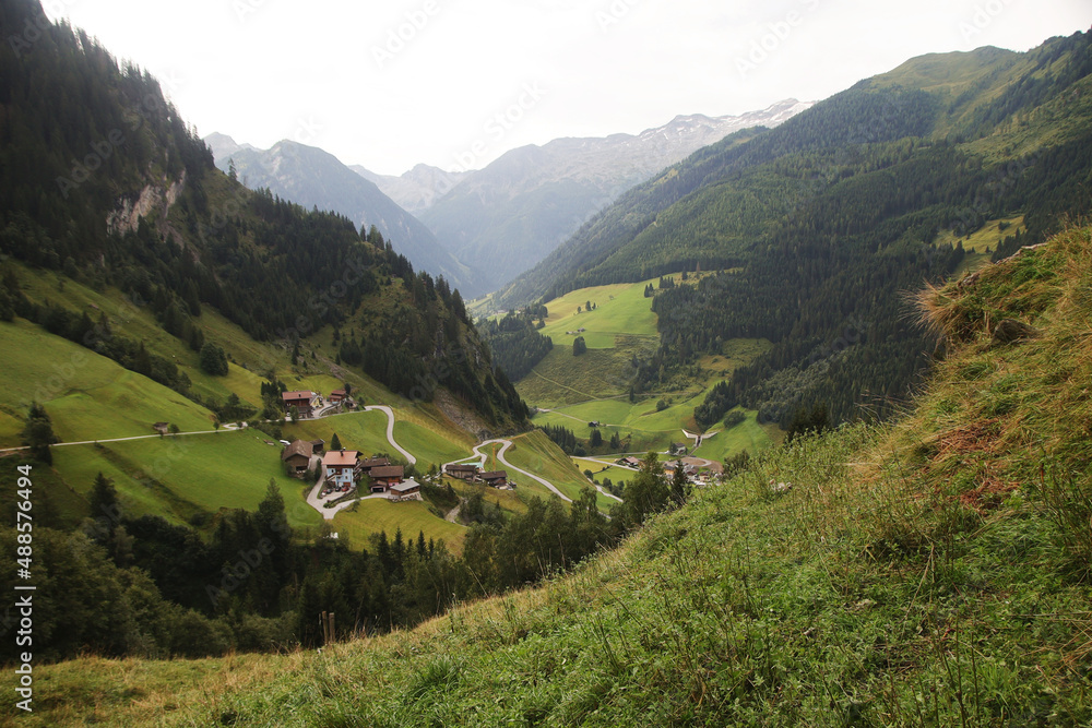 Karteis village in Grossarl valley in the Austrian Alps, Austria