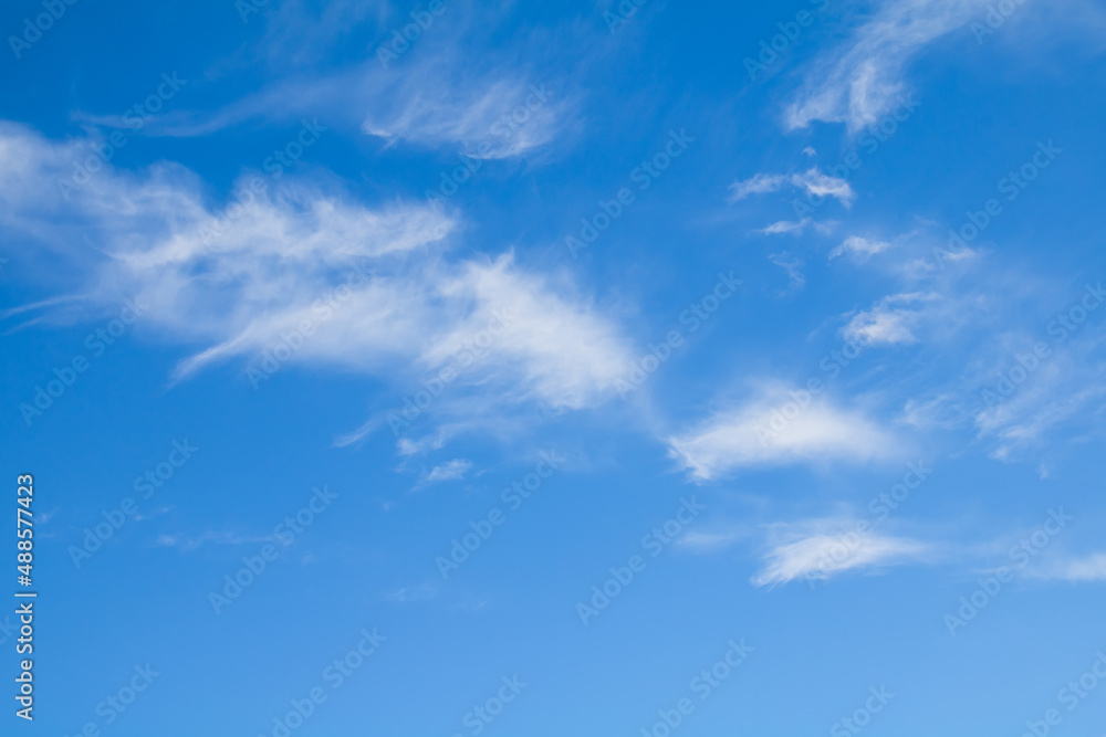 Fototapeta premium Blue sky with white clouds
