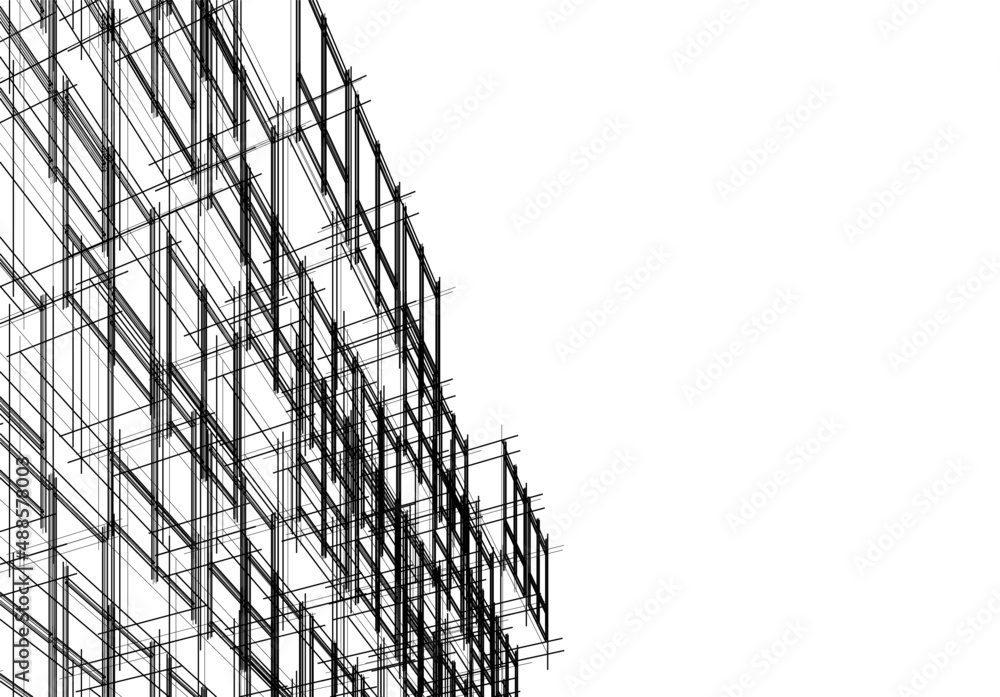 architecture building 3d illustration architecture building 3d illustration