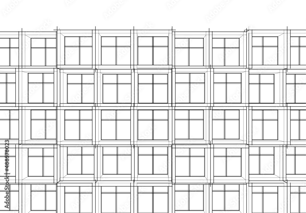 architecture building 3d illustration architecture building 3d illustration