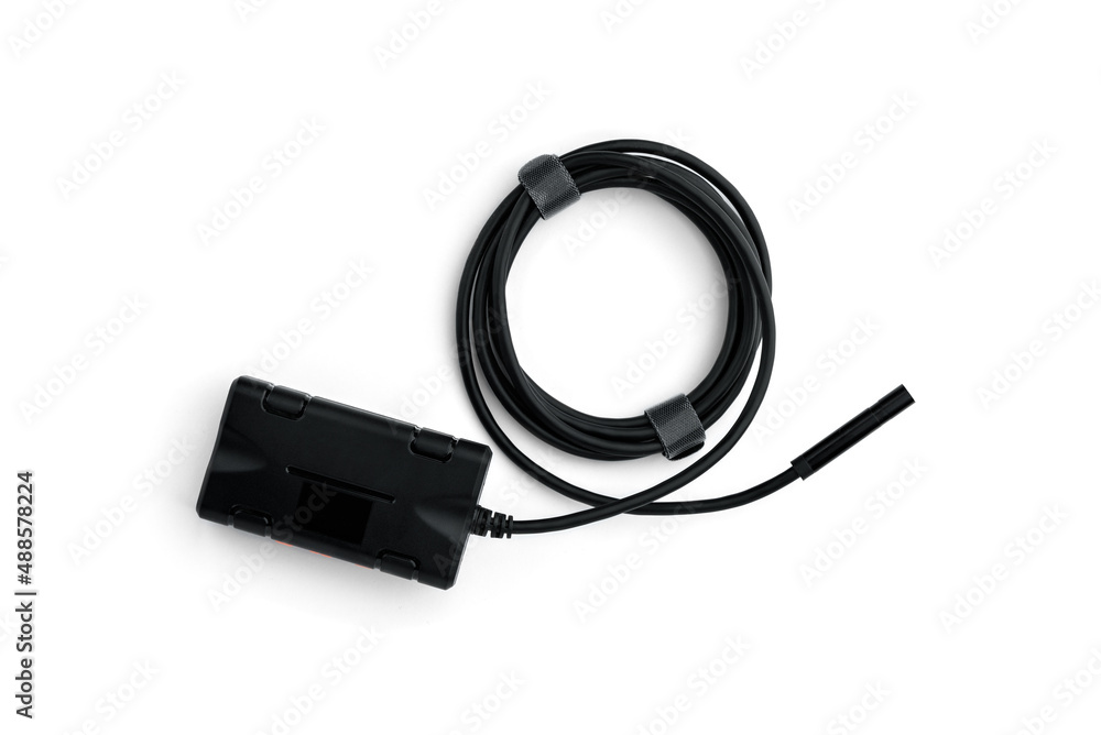Video endoscope isolated on white background. Video endoscope isolated on white background.