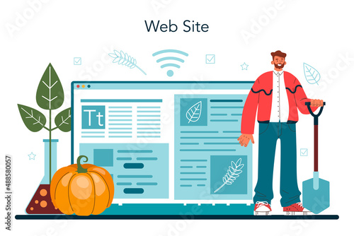 Argonomist online service or platform. Scientist making research