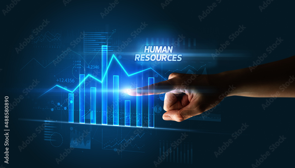Hand touching business concept Hand touching business concept