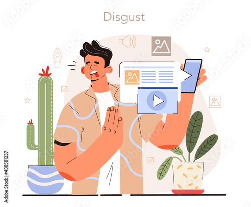 Emotive content creation. Disgust as a publication response. Blog promotion