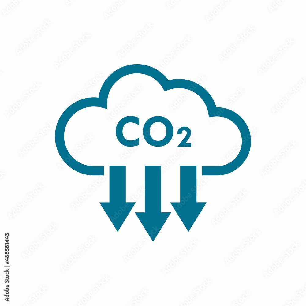 co2 - carbon dioxide emissions, vector icon co2 - carbon dioxide emissions, vector icon