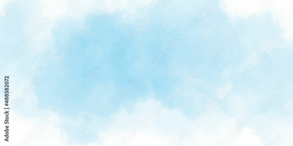 Abstract watercolor painting blue sky background Abstract watercolor painting blue sky background