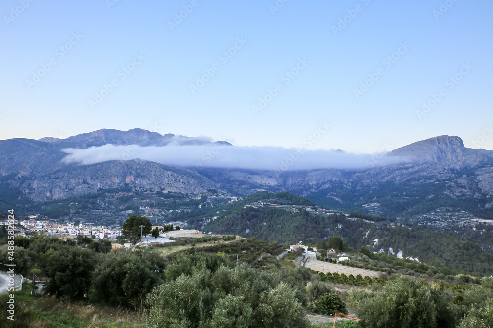 Fototapeta premium Beautiful landscape of the valley of Guadalest