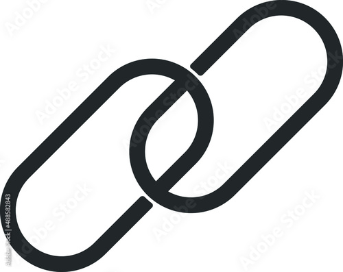 SEO Backlink icon vector, backlink symbol 