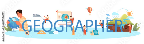 Photo Geographer typographic header