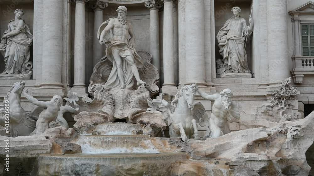 The Trevi Fountain is a fountain in the Trevi district in Rome, Italy The Trevi Fountain is a fountain in the Trevi district in Rome, Italy