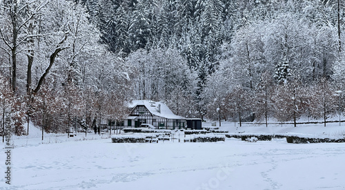 Spa park, Winter, Bad Schwalbach photo