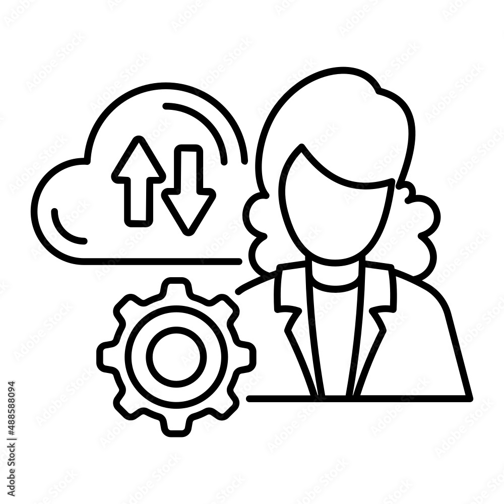 public-cloud manager Concept, Provisioning and orchestration Vector Icon Design, Cloud computing Symbol, Client server model Sign, Web Hosting and Edge device stock illustration public-cloud manager Concept, Provisioning and orchestration Vector Icon Design, Cloud computing Symbol, Client server model Sign, Web Hosting and Edge device stock illustration