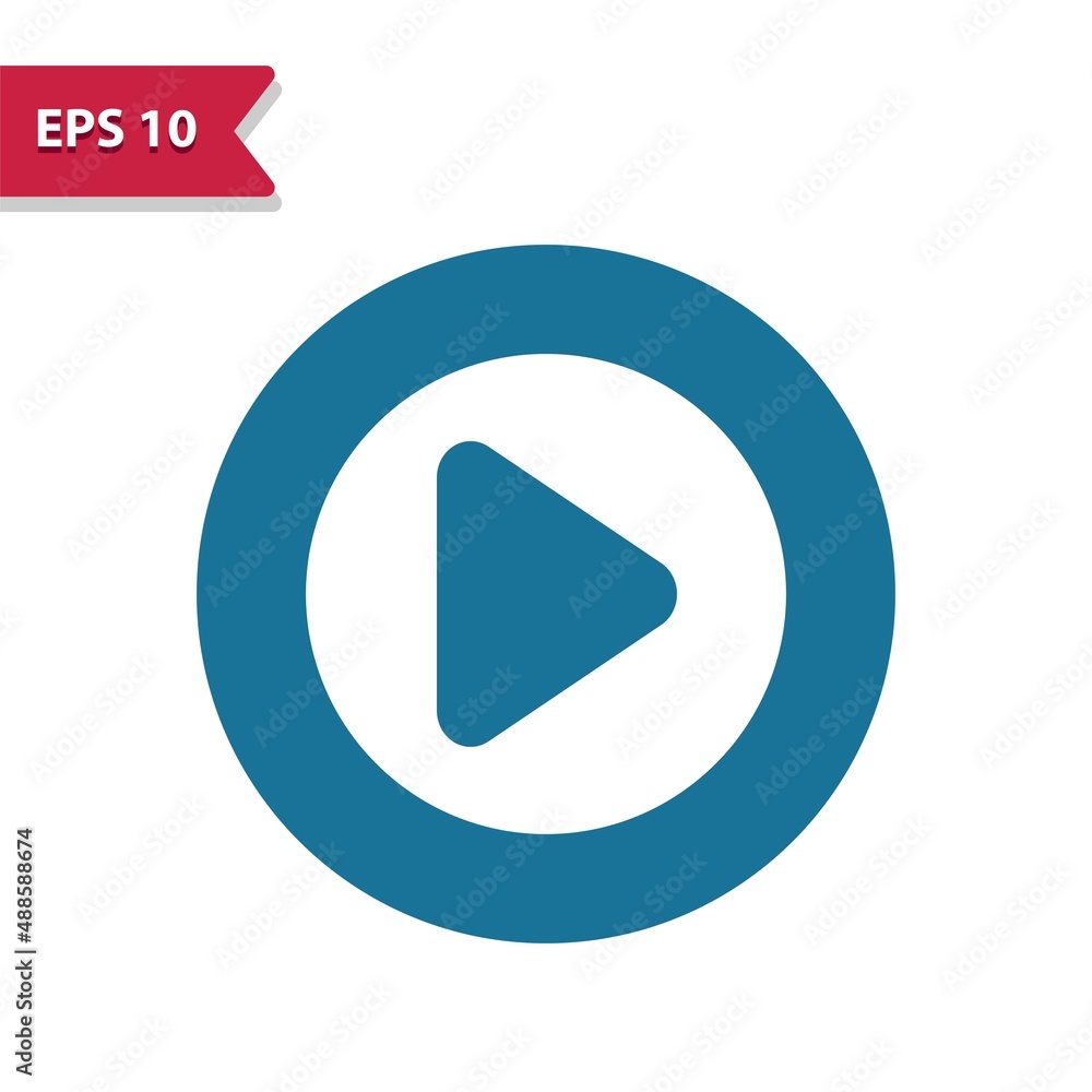 Play Button Icon. Multimedia, Video Play Button Icon. Multimedia, Video