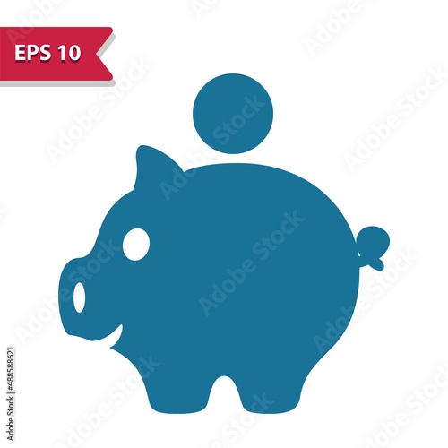 Piggybank Icon. Piggy Bank, Savings, Coin