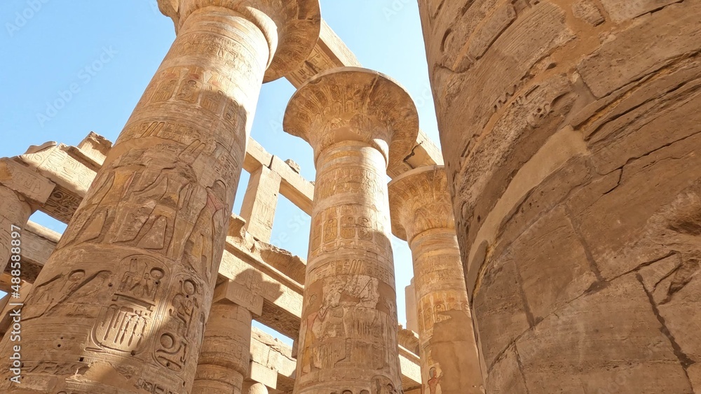 Ancient ruins at Karnak temple in Luxor