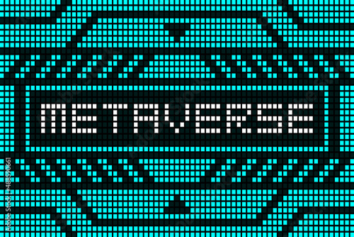 metaverse abstract hud technology future background design 