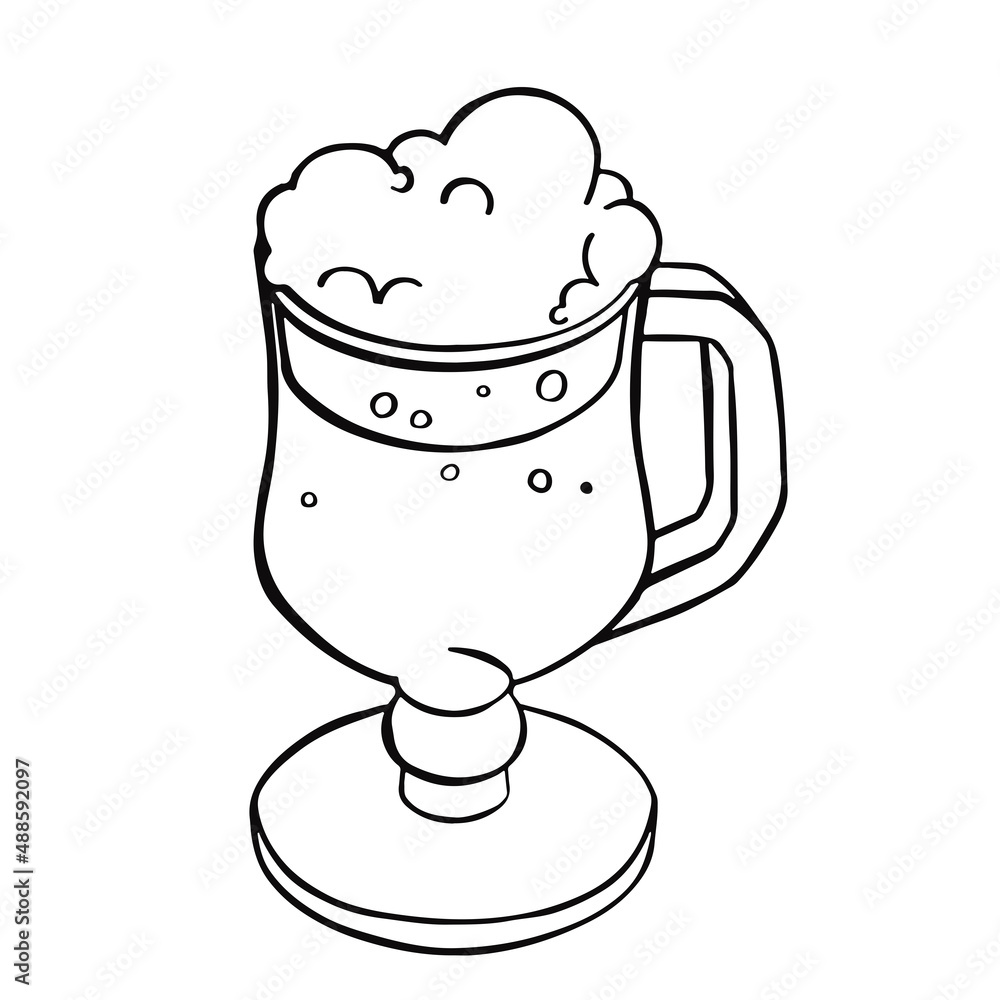 symbol Glass of light beer illustration vector symbol Glass of light beer illustration vector