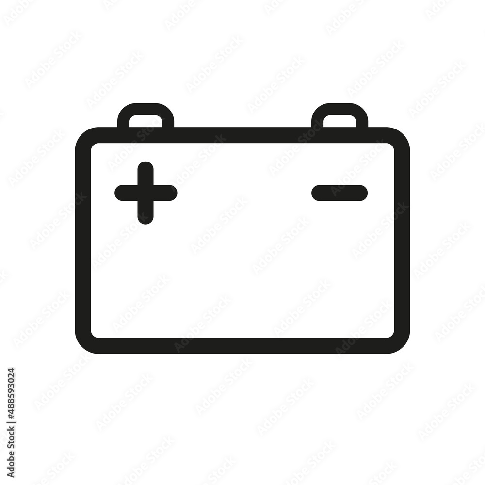 Car battery vector icon. black icon on a white background. Car battery vector icon. black icon on a white background.