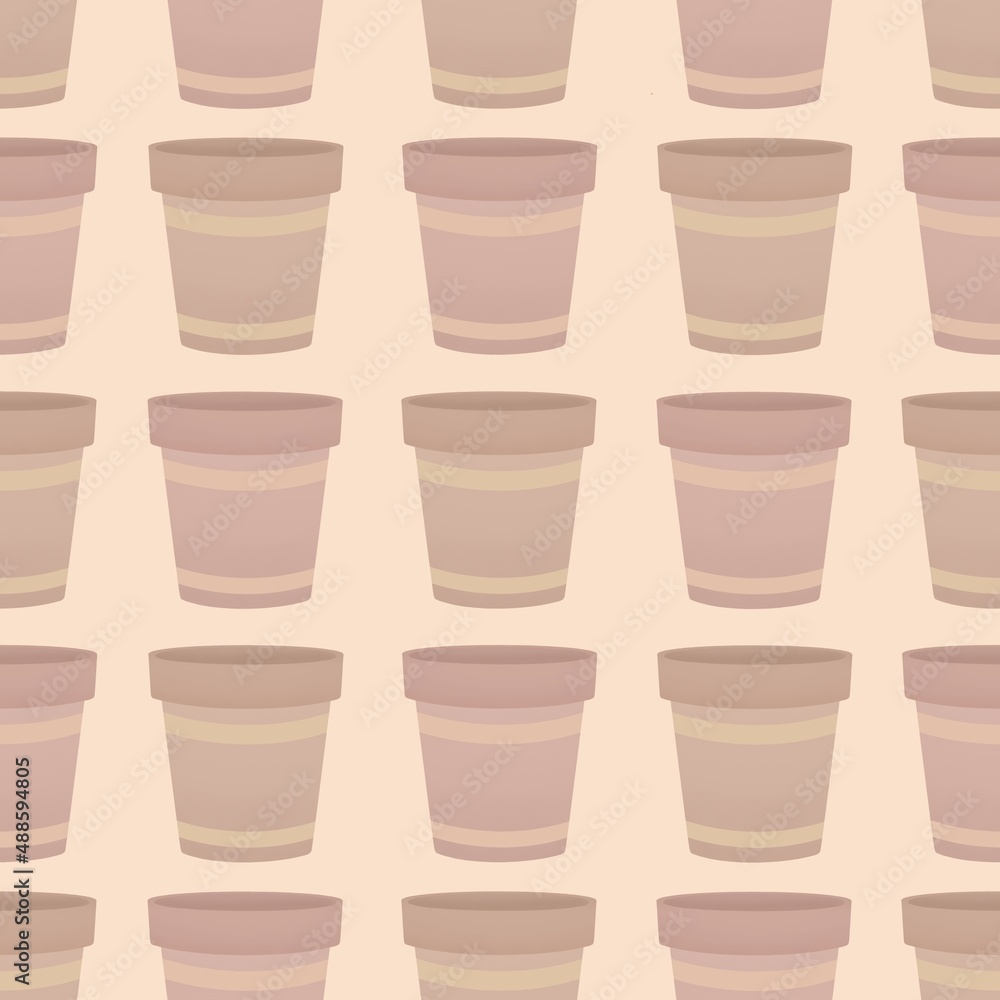 cute spring gardening pattern for kids - flower pot cute spring gardening pattern for kids - flower pot