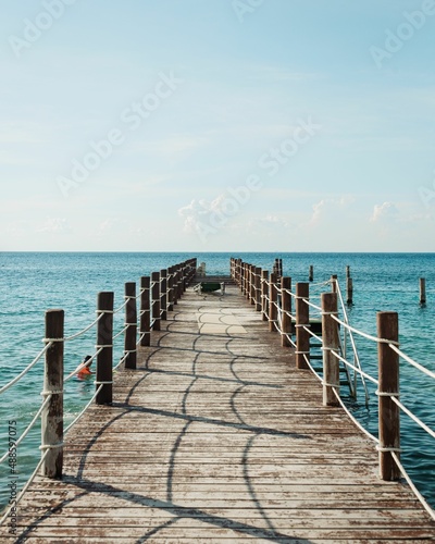 Small pier in Cozumel, Mexico photo