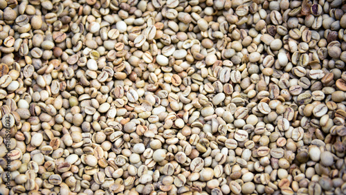 close-up Roasted coffee beans background