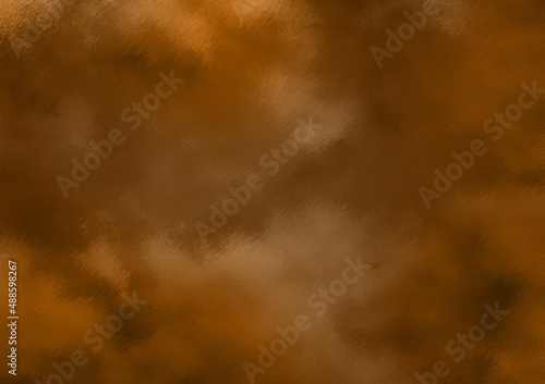 Brown cloudy textured brush strokes background