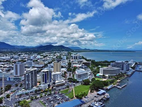 Aerial view of Cairns city © AspectDrones