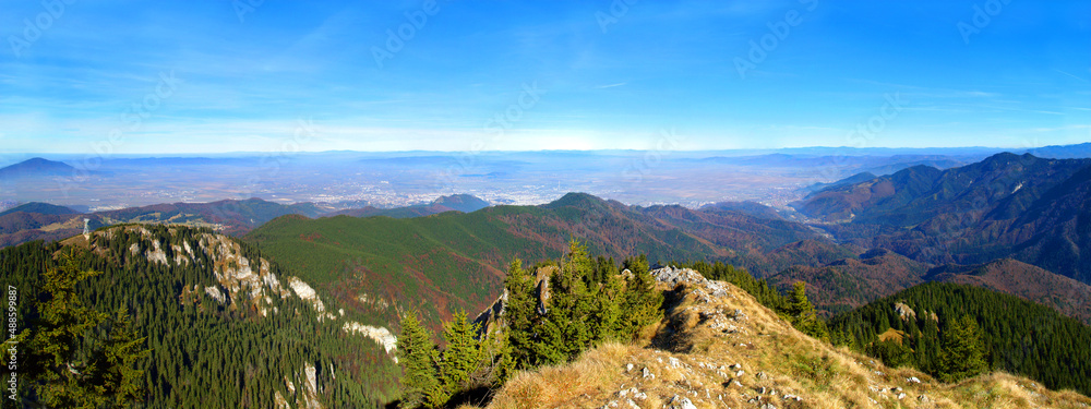Mountain landscape - view from a mountain peak