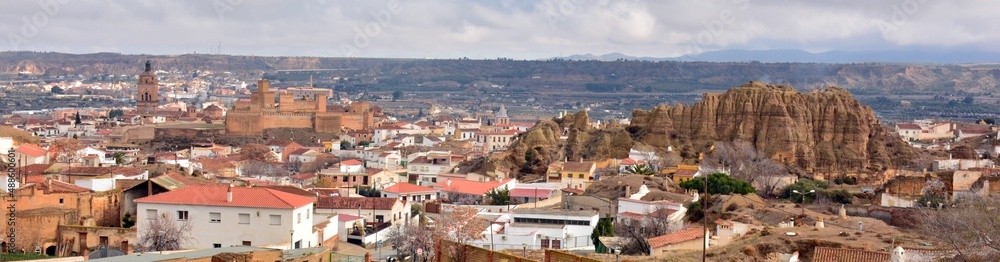 Vista de la ciudad de Guadix desde el mirador de las cuevas