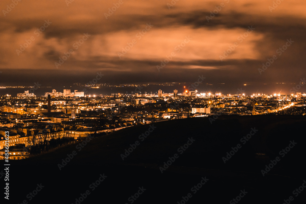 Nightscape of the Edinburgh City