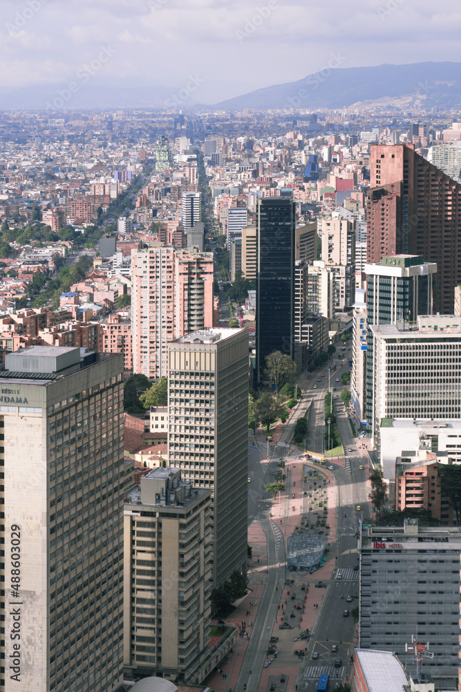Fototapeta premium Bogota city skyline, View of the international center