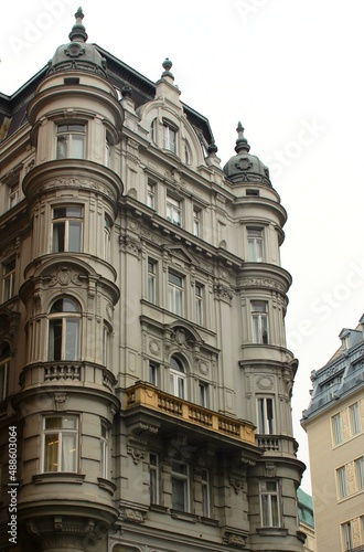 Vienna. Austria. View of the central streets of the Austrian capital with historical buildings.