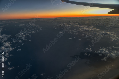 airplane in the sky