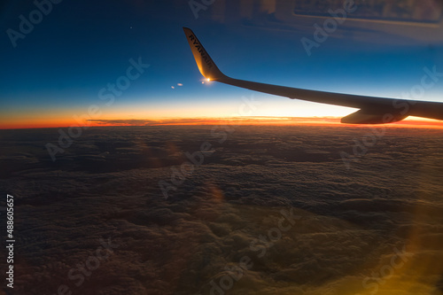 airplane in the sky
