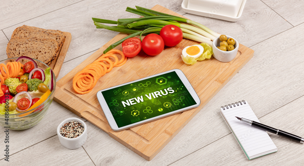 Healthy Tablet Pc compostion, immune system boost concept Healthy Tablet Pc compostion, immune system boost concept