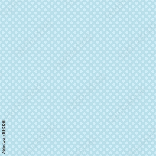 Blue vector polka dots seamless background pattern