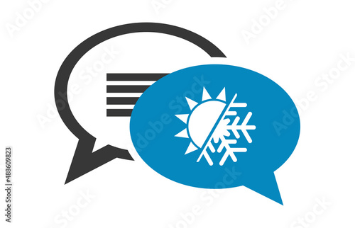 Logo régulation de la température.